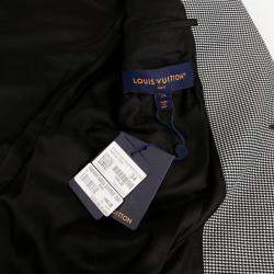 Louis Vuitton Black White Checkered Oversized Blazer Size 34