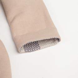 Louis Vuitton Beige Wool Damier Azur Short Wrap Coat Size 36