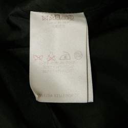 Louis Vuitton Black Silk Blend Ruffled Sleeveless Mini Dress M