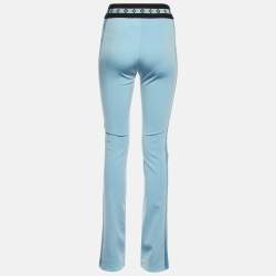 Louis Vuitton Blue Jersey Flared Trousers M