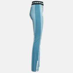 Louis Vuitton Blue Jersey Flared Trousers M