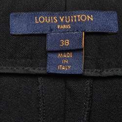 Louis Vuitton Black Wool Tapered Trousers M