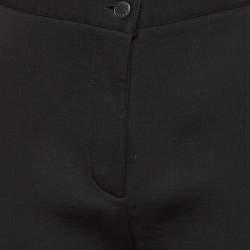 Louis Vuitton Black Wool Tapered Trousers M