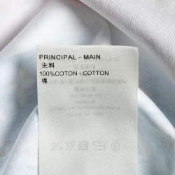 Pre Owned Louis Vuitton Multicolor Mix Monogram Cotton Chain Crew Neck T-Shirt XS