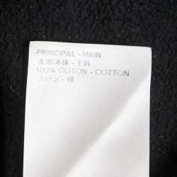 Louis Vuitton Black Cotton Knit Hooded Sweatshirt XS