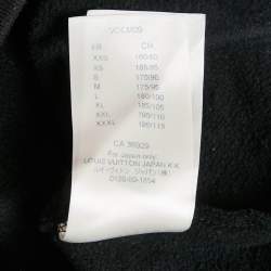 Louis Vuitton Black Cotton Knit Hooded Sweatshirt XS