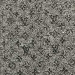 Pre Owned Louis Vuitton Grey Monogram Felt Mini Skirt S