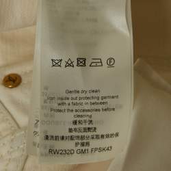 Louis Vuitton White Denim Mini Skirt S