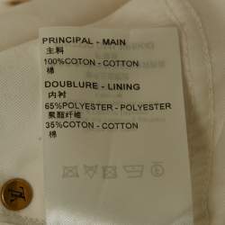 Louis Vuitton White Denim Mini Skirt S