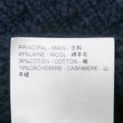 Louis Vuitton Navy Blue Waffle Knit Mini Dress XL