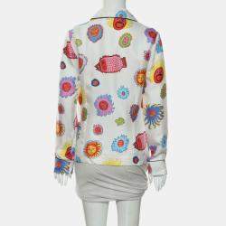 Pre Owned Louis Vuitton x Yayoi Kusama Multicolor Silk Printed Pajamas Shirt FR 36