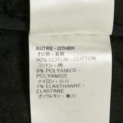 Pre Owned Louis Vuitton Black Embossed Monogram Cotton Knit Zip-Up Hoodie M