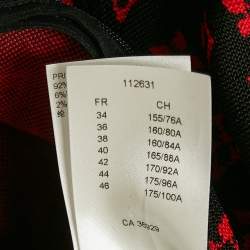 Louis Vuitton Black LV Jacquard Knit Bodysuit S