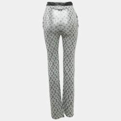 Louis Vuitton Metallic Monogram Lurex Knit Track Pants XS