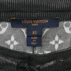 Louis Vuitton Metallic Monogram Lurex Knit Track Pants XS