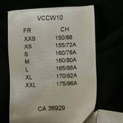 Louis Vuitton Black Cotton Studded Crew Neck T-Shirt S
