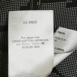 Louis Vuitton Grey Monogram Print Synthetic Hooded Zip-Up Parka Jacket M