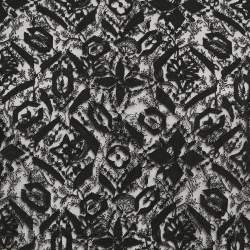 Pre Owned Louis Vuitton White/Black Cotton Lace Overlay Detail Crew Neck T-Shirt S