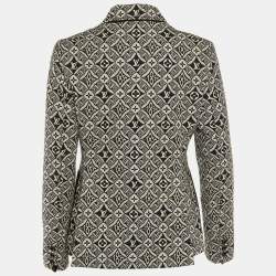 Louis Vuitton Black Cotton Jacquard Since 1854 Preppy Classic Fit Blazer M