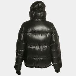 Louis Vuitton Black Nylon Hooded Puffer Jacket M