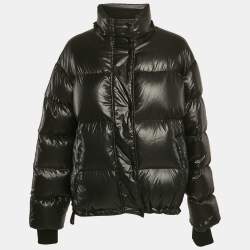 Louis Vuitton Black Nylon Hooded Puffer Jacket M