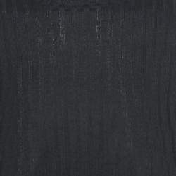 Louis Vuitton Black Rib Knit Turtleneck Pullover XS