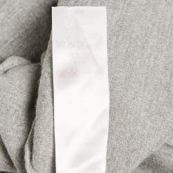Louis Vuitton Grey Monogram Sequin Wool Blend T-Shirt S