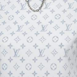 Pre Owned Louis Vuitton White Monogram Jersey T-Shirt XS