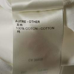 Pre Owned Louis Vuitton White Jersey Crew Neck T-Shirt S