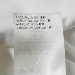 Pre Owned Louis Vuitton White Monogram Jersey Crew Neck T-Shirt S