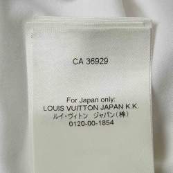 Pre Owned Louis Vuitton White Monogram Jersey Crew Neck T-Shirt S