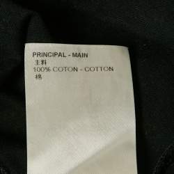 Pre Owned Louis Vuitton Black Logo Print Cotton T-Shirt S