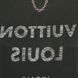 Pre Owned Louis Vuitton Black Logo Print Cotton T-Shirt S