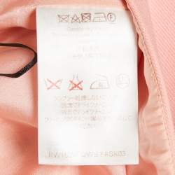 Louis Vuitton Pink Wool Belted Mini Skirt S