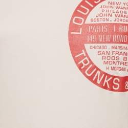 Louis Vuitton Pink World Tour Stamp Print Cotton Crew Neck T-Shirt M