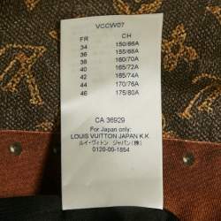 Louis Vuitton Brown Vintage Trunk Monogram Print Cotton Blend Mini Skirt S