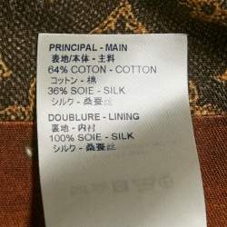 Louis Vuitton Brown Vintage Trunk Monogram Print Cotton Blend Mini Skirt S
