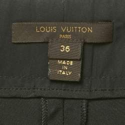 Pre Owned Louis Vuitton Multicolor Silk Blend Paneled Trousers S