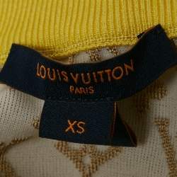 Louis Vuitton Multicolor Monogram Jacquard Knit Tube Midi Skirt XS