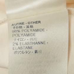 Louis Vuitton Cream Iconic LV Crafty Cotton Crew Neck T-Shirt S