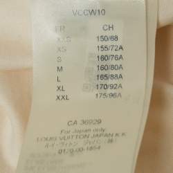Louis Vuitton Cream Iconic LV Crafty Cotton Crew Neck T-Shirt S