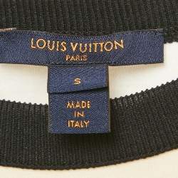 Louis Vuitton Cream Iconic LV Crafty Cotton Crew Neck T-Shirt S