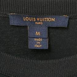 Louis Vuitton Black Cotton Stud Detail Game-On T-Shirt M