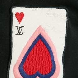 Louis Vuitton Black Cotton Stud Detail Game-On T-Shirt M