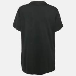 Louis Vuitton Black Cotton Stud Detail Game-On T-Shirt M