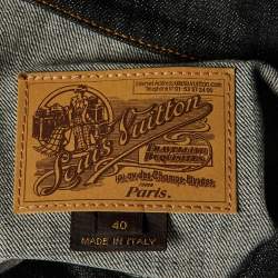 Louis Vuitton Black Denim Button Front Jacket M
