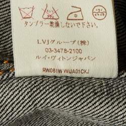 Louis Vuitton Black Denim Button Front Jacket M