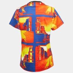 Louis Vuitton Multicolor Printed Cotton Crew Neck T-Shirt L