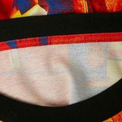 Louis Vuitton Multicolor Printed Cotton Crew Neck T-Shirt L