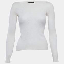 Louis Vuitton Cream Cashmere Knit Pullover M